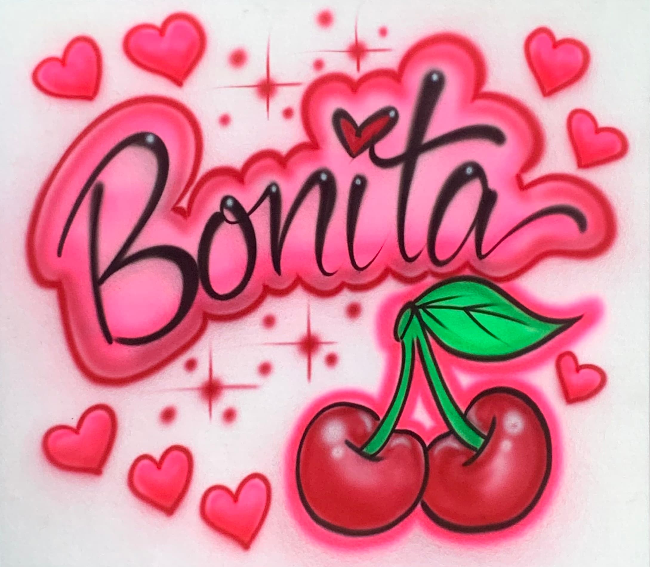 Cherry Name Design airbrush design